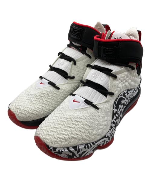 NIKE（ナイキ）NIKE (ナイキ) LEBRON XVII GRAFFITI ホワイト×ブラック サイズ:29.5 未使用品の古着・服飾アイテム