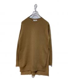 MaxMara（マックスマーラ）の古着「カシミヤブレンド サイドスリット ニット」｜ブラウン