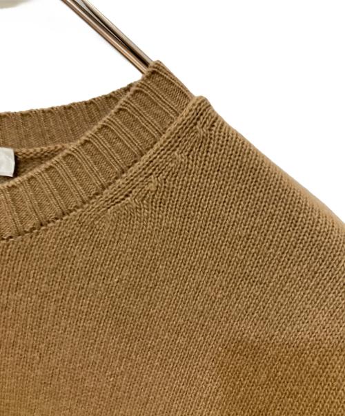 MaxMara（マックスマーラ）MaxMara (マックスマーラ) カシミヤブレンド サイドスリット ニット ブラウン サイズ:Sの古着・服飾アイテム