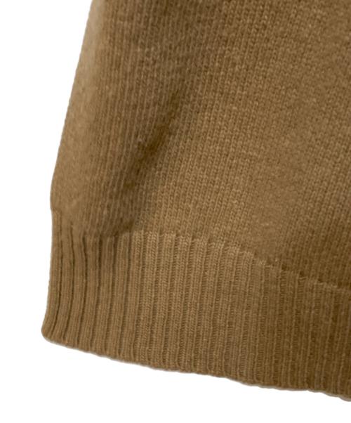 MaxMara（マックスマーラ）MaxMara (マックスマーラ) カシミヤブレンド サイドスリット ニット ブラウン サイズ:Sの古着・服飾アイテム