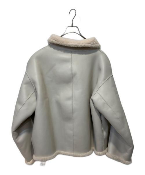 LAGUNA MOON（ラグナムーン）LAGUNA MOON (ラグナムーン) フェイクムートンスタンドカラーコート ベージュ サイズ:FREEの古着・服飾アイテム