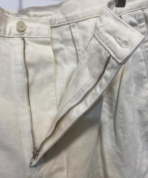 Porter Classic（ポータークラシック）Porter Classic (ポータークラシック) ホワイト コットン ワイドパンツ ホワイト サイズ:Lの古着・服飾アイテム