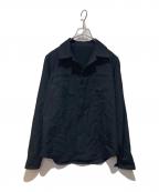 Y'sワイズ）の古着「ウールシャツジャケット」｜ブラック