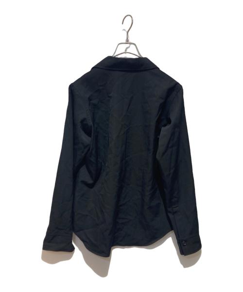 Y's（ワイズ）Y's (ワイズ) ウールシャツジャケット ブラック サイズ:３の古着・服飾アイテム