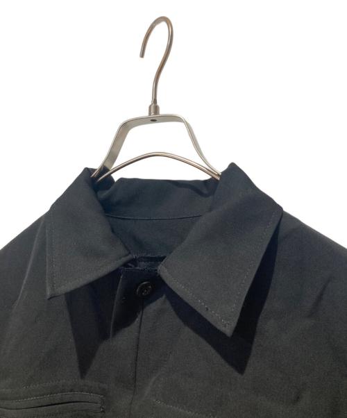 Y's（ワイズ）Y's (ワイズ) ウールシャツジャケット ブラック サイズ:３の古着・服飾アイテム