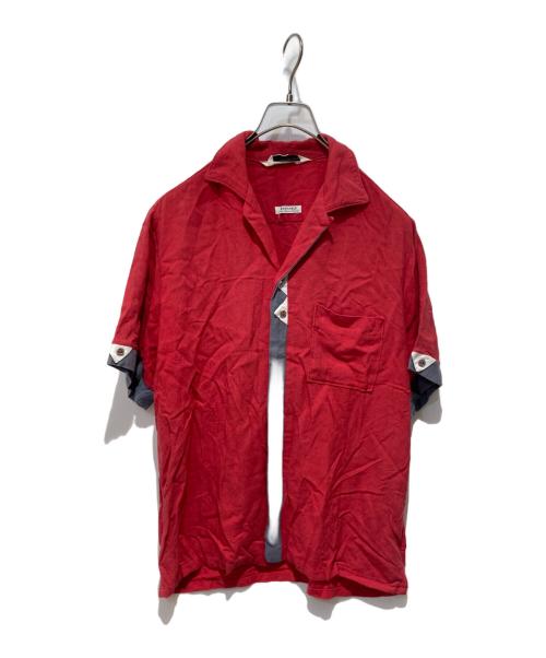 SPORTSMAN（スポーツマン）Sportsman (スポーツマン) オープンカラーシャツ レッド サイズ:Mの古着・服飾アイテム