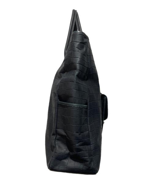 Orobianco（オロビアンコ）Orobianco (オロビアンコ) クロコ型押しトートバッグ ブラックの古着・服飾アイテム