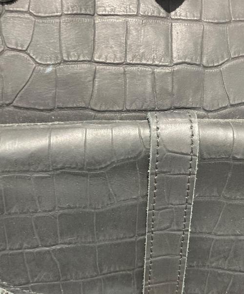 Orobianco（オロビアンコ）Orobianco (オロビアンコ) クロコ型押しトートバッグ ブラックの古着・服飾アイテム