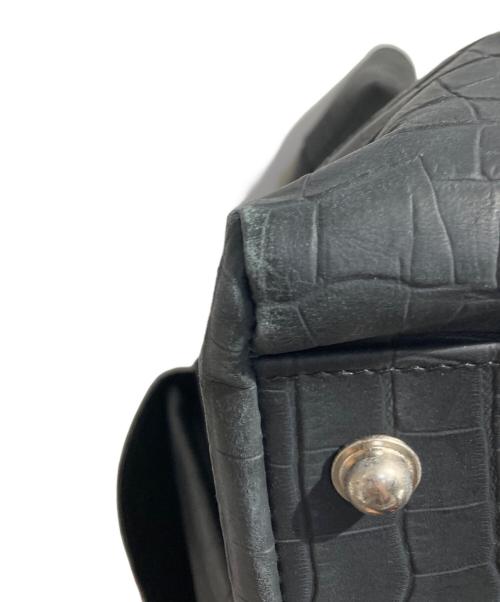 Orobianco（オロビアンコ）Orobianco (オロビアンコ) クロコ型押しトートバッグ ブラックの古着・服飾アイテム