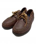 Timberlandティンバーランド）の古着「デッキシューズ」｜ブラウン