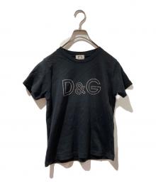 DOLCE & GABBANA（ドルチェ＆ガッバーナ）の古着「ストーンロゴTee」｜ブラック