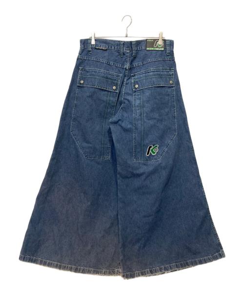 KIKWEAR（キックウェア）kikwear (キックウェア) バギーデニムパンツ ブルー サイズ:W34の古着・服飾アイテム