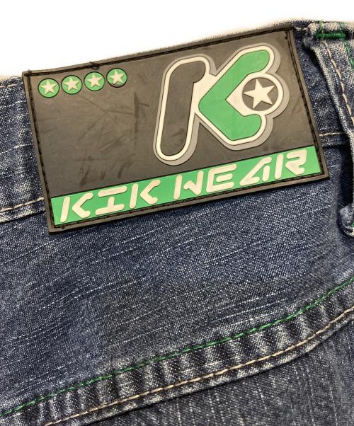 KIKWEAR（キックウェア）kikwear (キックウェア) バギーデニムパンツ ブルー サイズ:W34の古着・服飾アイテム
