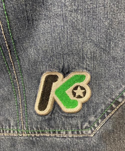 KIKWEAR（キックウェア）kikwear (キックウェア) バギーデニムパンツ ブルー サイズ:W34の古着・服飾アイテム