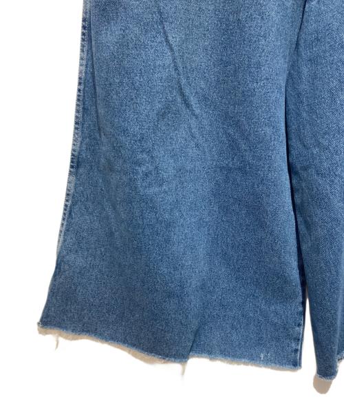 KIKWEAR（キックウェア）kikwear (キックウェア) バギーカットオッフパンツ ブルー サイズ:34の古着・服飾アイテム