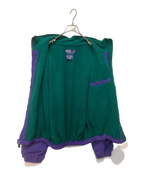 POLO RALPH LAUREN（ポロ・ラルフローレン）POLO RALPH LAUREN (ポロ・ラルフローレン) インナーフリースナイロンシェルジャケット パープル サイズ:Ｌの古着・服飾アイテム