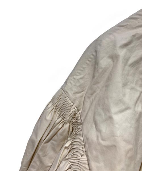 JIL SANDER（ジルサンダー）JIL SANDER (ジルサンダー) ギャザースリーブワンピース アイボリー サイズ:38の古着・服飾アイテム