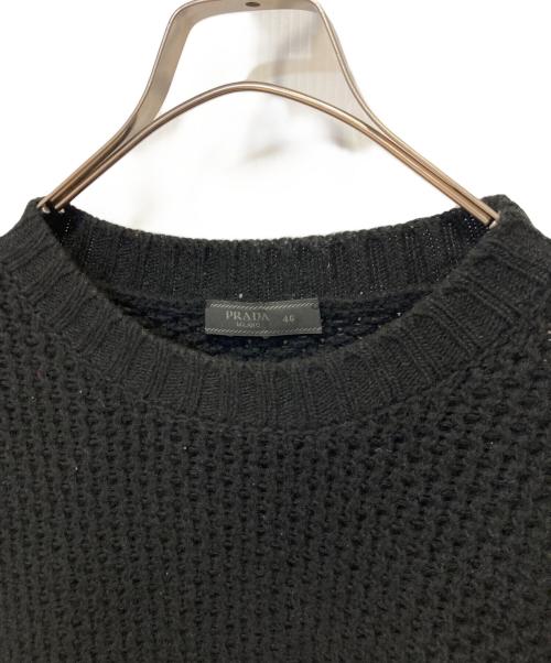 PRADA（プラダ）PRADA (プラダ) ローゲージニット ブラック サイズ:46の古着・服飾アイテム