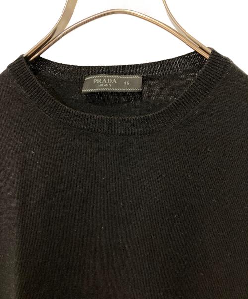 PRADA（プラダ）PRADA (プラダ) ウールニット ブラック サイズ:46の古着・服飾アイテム