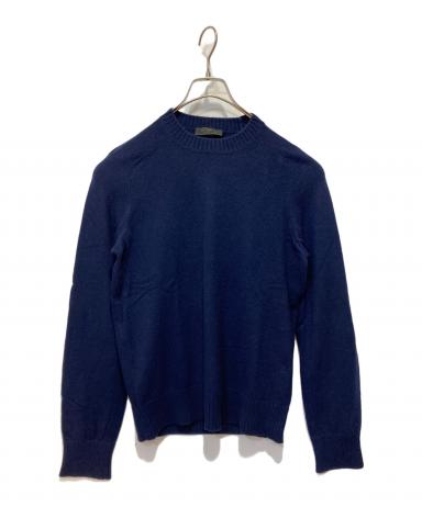 中古・古着通販】PRADA (プラダ) ウールカシミヤエルボーパッチニット