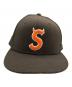 Supreme（シュプリーム）の古着「22FW S Logo New Era」｜ブラウン×オレンジ
