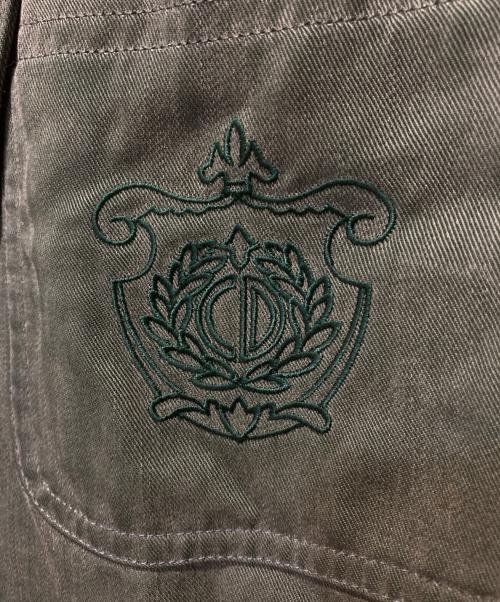 Christian Dior MONSIEUR（クリスチャンディオールムッシュ）Christian Dior MONSIEUR (クリスチャンディオールムッシュ) エンブレム刺繍テーラードジャケット グリーン サイズ:Ｍの古着・服飾アイテム