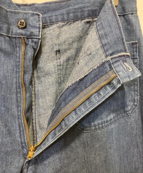 U'S NAVY（アメリカ海軍）U'S NAVY (ユーエスネイビー) 80s  Denim Sailor Pants インディゴ サイズ:36XLの古着・服飾アイテム