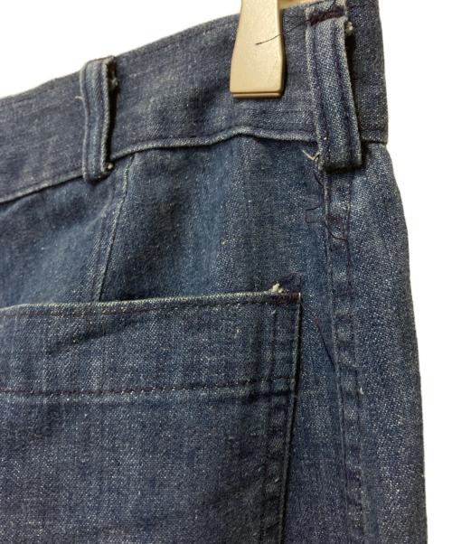 U'S NAVY（アメリカ海軍）U'S NAVY (ユーエスネイビー) 80s  Denim Sailor Pants インディゴ サイズ:36XLの古着・服飾アイテム