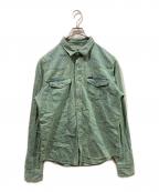 LEE×PAUL SMITHリー×ポールスミス）の古着「花柄デニムウエスタンシャツ」｜ブルー