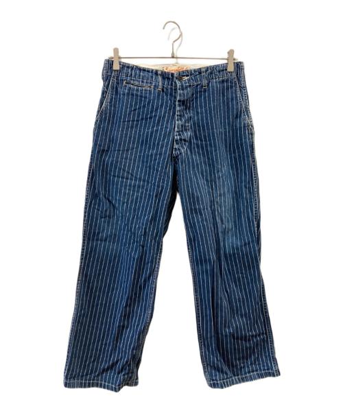 SUGAR CANE（シュガーケーン）SUGAR CANE (シュガーケーン) ヒッコリーパンツ インディゴ サイズ:W32の古着・服飾アイテム