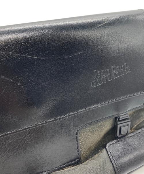 Jean Paul GAULTIER（ジャンポールゴルチェ）Jean Paul GAULTIER (ジャンポールゴルチェ) レザー切替ショルダーバッグ ブラックの古着・服飾アイテム