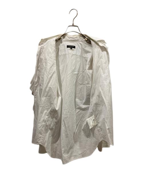 COMME des GARCONS HOMME PLUS（コムデギャルソンオムプリュス）COMME des GARCONS HOMME PLUS (コムデギャルソンオムプリュス) デザインシャツ ホワイト サイズ:XSの古着・服飾アイテム