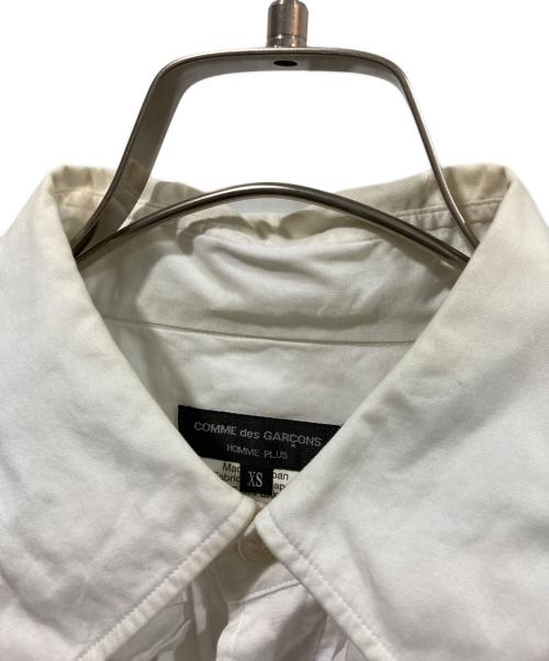 COMME des GARCONS HOMME PLUS（コムデギャルソンオムプリュス）COMME des GARCONS HOMME PLUS (コムデギャルソンオムプリュス) デザインシャツ ホワイト サイズ:XSの古着・服飾アイテム