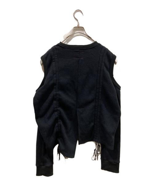 SYU.HOMME/FEMM（シュウオムフェム）SYU.HOMME/FEMM (シュウオムフェム) Mulch Shrink long sleeves ブラック サイズ:1の古着・服飾アイテム