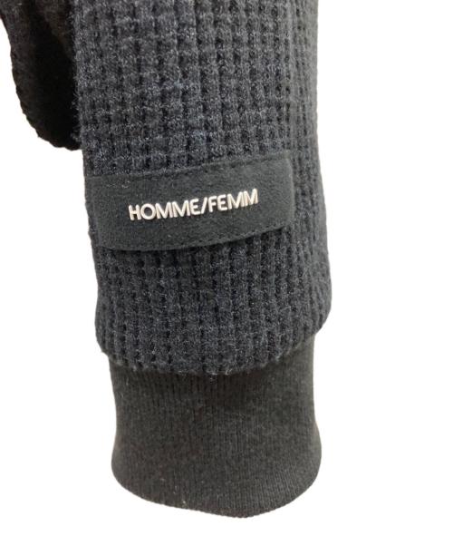 SYU.HOMME/FEMM（シュウオムフェム）SYU.HOMME/FEMM (シュウオムフェム) Mulch Shrink long sleeves ブラック サイズ:1の古着・服飾アイテム