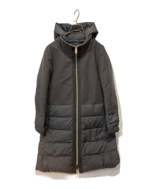 HERNO（ヘルノ）HERNO (ヘルノ) ドッキング ダウンコート グレー サイズ:40の古着・服飾アイテム