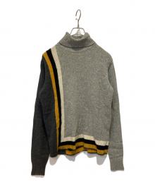 RAF BY RAF SIMONS（ラフバイ ラフシモンズ）の古着「ハイネックニット」｜グレー