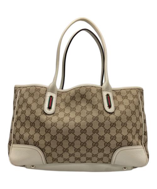 GUCCI（グッチ）GUCCI (グッチ) プリンシートートバッグ ブラックの古着・服飾アイテム