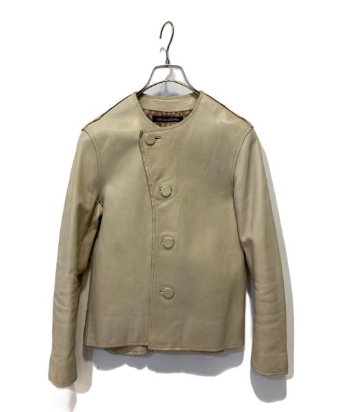 BRU NA BOINNE（ブルーナボイン）BRU NA BOINNE (ブルーナボイン) レザージャケット アイボリー サイズ:00の古着・服飾アイテム