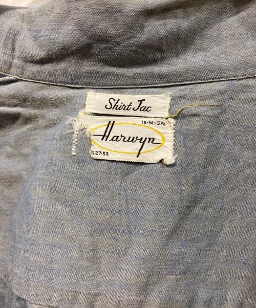 HARWYN（ー）HARWYN (ー) オープンカラーシャツ ブルー サイズ:Mの古着・服飾アイテム