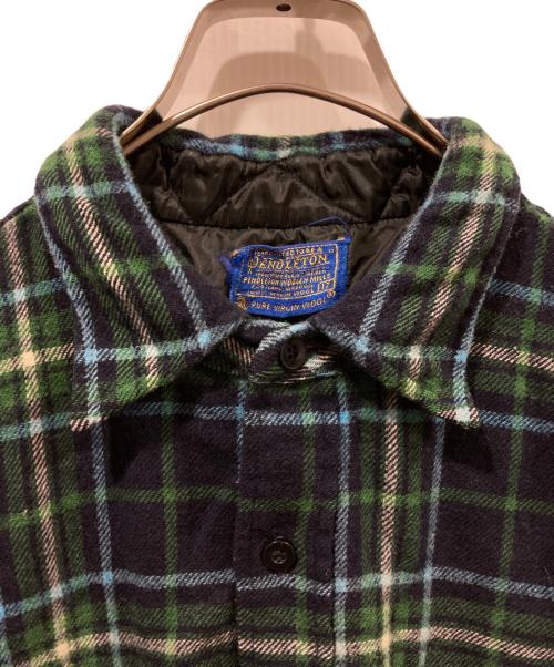 PENDLETON（ペンドルトン）PENDLETON (ペンドルトン) ネルシャツ ブルー×グリーン サイズ:17の古着・服飾アイテム