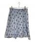 PRADA（プラダ）の古着「フラワープリントスカート」｜ブルー