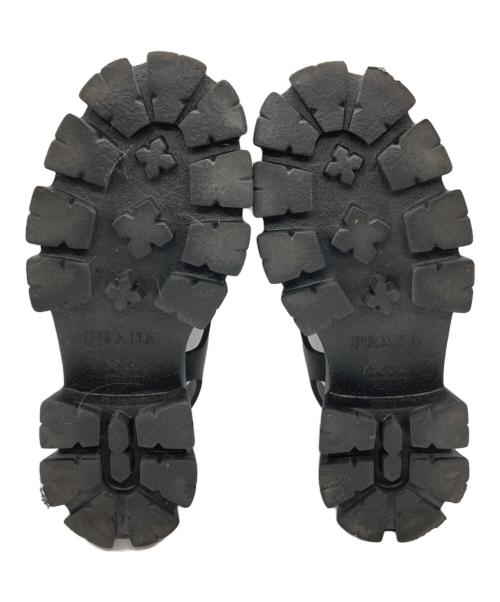 PRADA（プラダ）PRADA (プラダ) モノリスグルカサンダル ブラック サイズ:38の古着・服飾アイテム