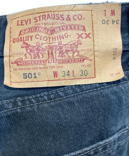 LEVI'S（リーバイス）LEVI'S (リーバイス) 501 後染めブラックデニム ブラック サイズ:W34の古着・服飾アイテム