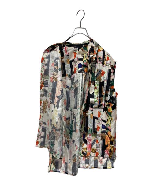 BURBERRY LONDON（バーバリーロンドン）BURBERRY LONDON (バーバリーロンドン) Archive Scarf Print Silk Sleeveless Shirt マルチカラー サイズ:36の古着・服飾アイテム