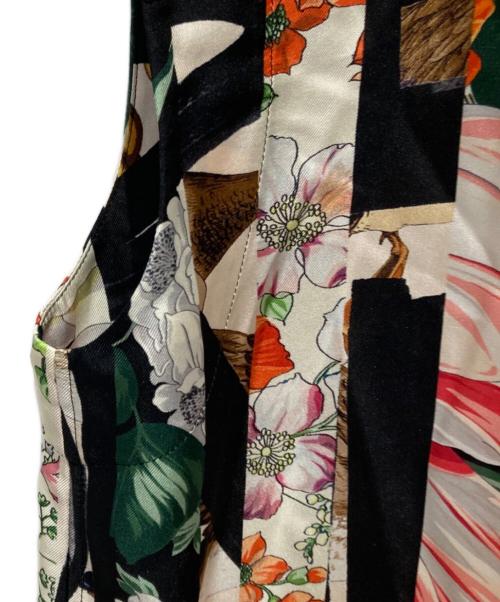 BURBERRY LONDON（バーバリーロンドン）BURBERRY LONDON (バーバリーロンドン) Archive Scarf Print Silk Sleeveless Shirt マルチカラー サイズ:36の古着・服飾アイテム