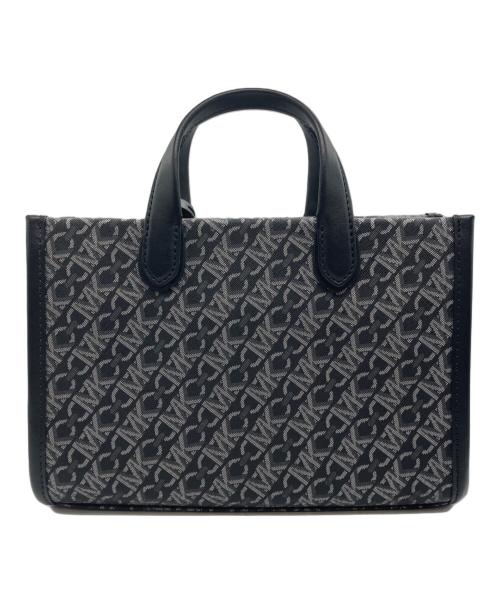 MICHAEL KORS（マイケル・コース）MICHAEL KORS (マイケル・コース) ジジ スモール メタリック エンパイア モノグラム メッセンジャーバッグ ブラックの古着・服飾アイテム