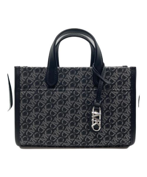MICHAEL KORS（マイケルコース）MICHAEL KORS (マイケルコース) ジジ スモール メタリック エンパイア モノグラム メッセンジャーバッグ ブラックの古着・服飾アイテム