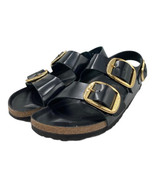 BIRKENSTOCK（ビルケンシュトック）BIRKENSTOCK (ビルケンシュトック) MILANO BIG BUCKLE ブラック サイズ:26.5の古着・服飾アイテム