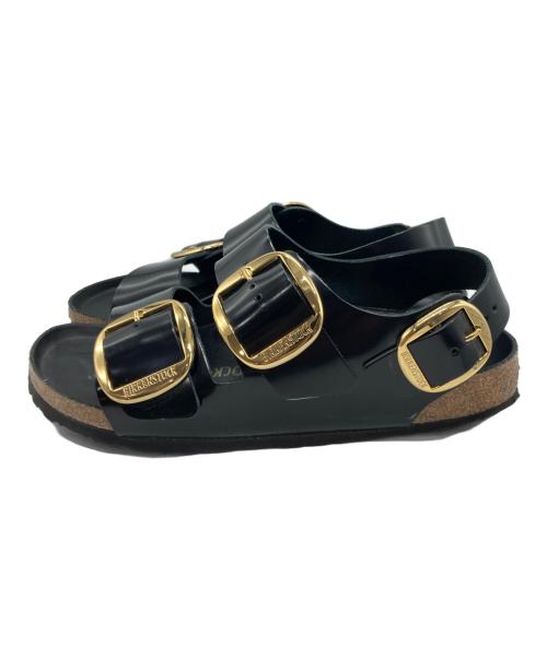 BIRKENSTOCK（ビルケンシュトック）BIRKENSTOCK (ビルケンシュトック) MILANO BIG BUCKLE ブラック サイズ:26.5の古着・服飾アイテム